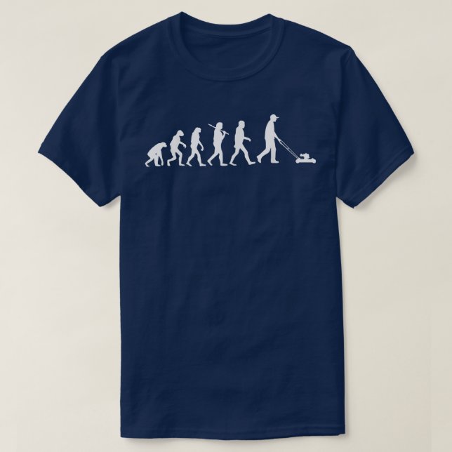 Utveckling av manlig gräsmatta-Gräsmatta-gräsklipp T Shirt (Design framsida)