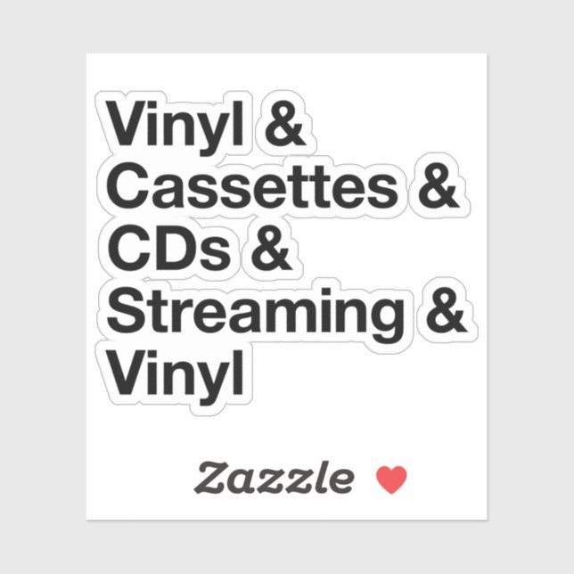 Utveckling av musiksticker klistermärken (Ark)