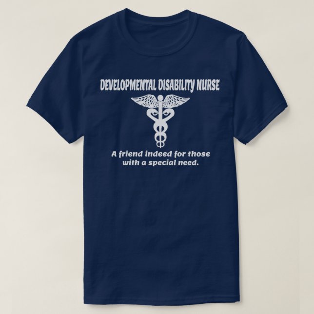 Utveckling av sjuksköterska för utvecklingsstörnin t shirt (Design framsida)