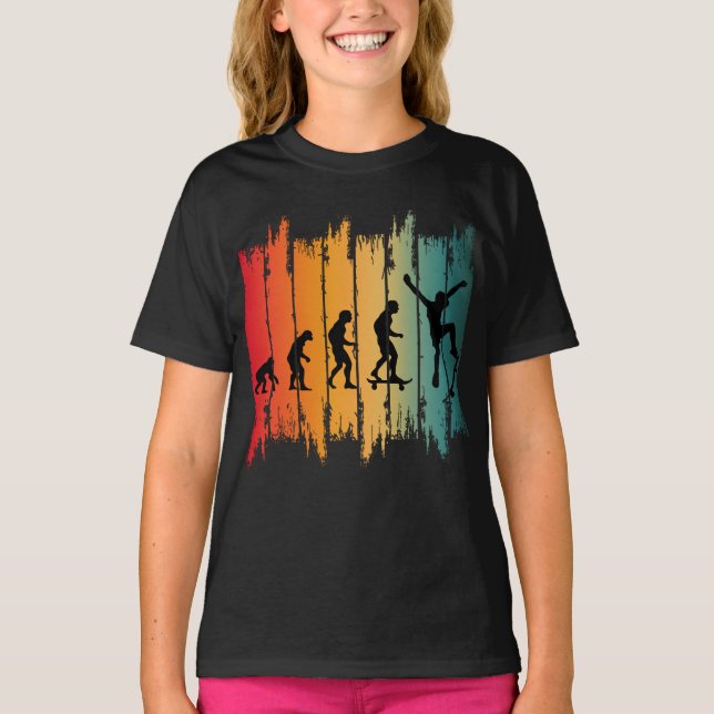 Utveckling av skateboarding Skater T Shirt (Framsida)