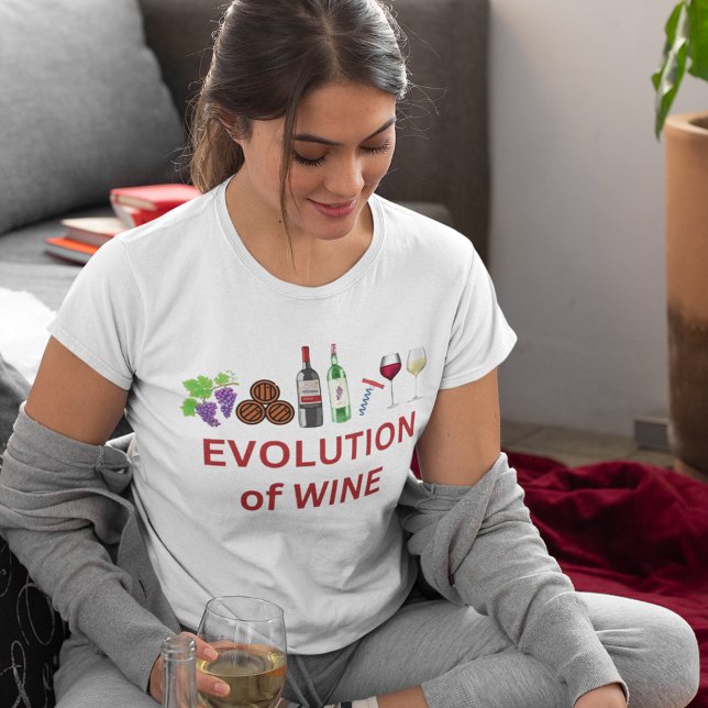 Utveckling av Vin T Shirt (Evolution of Wine t-shirts for casual occasions)
