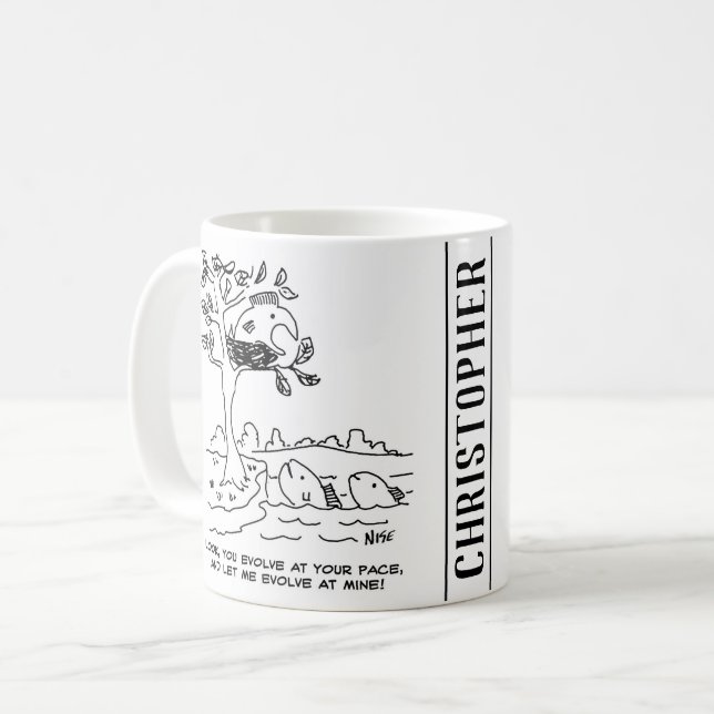 Utveckling. Fisk i ett bo. Kaffemugg (Framsida vänster)