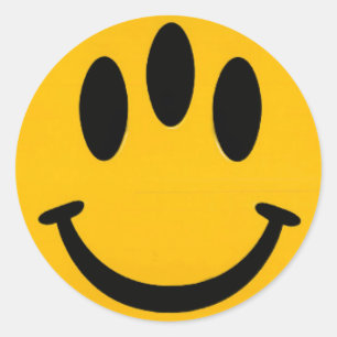 Utveckling Runt Klistermärke