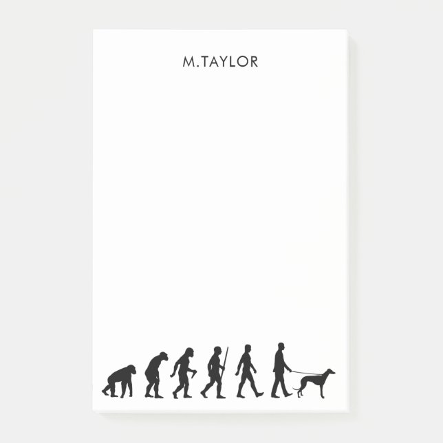 Utveckling till Greyhound Owner Post-it Block (Framsida)