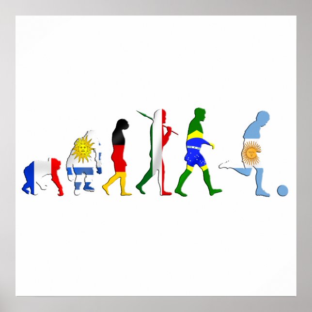 Utvecklingen av argentinsk fotboll Argentina futbo Poster (Framsidan)