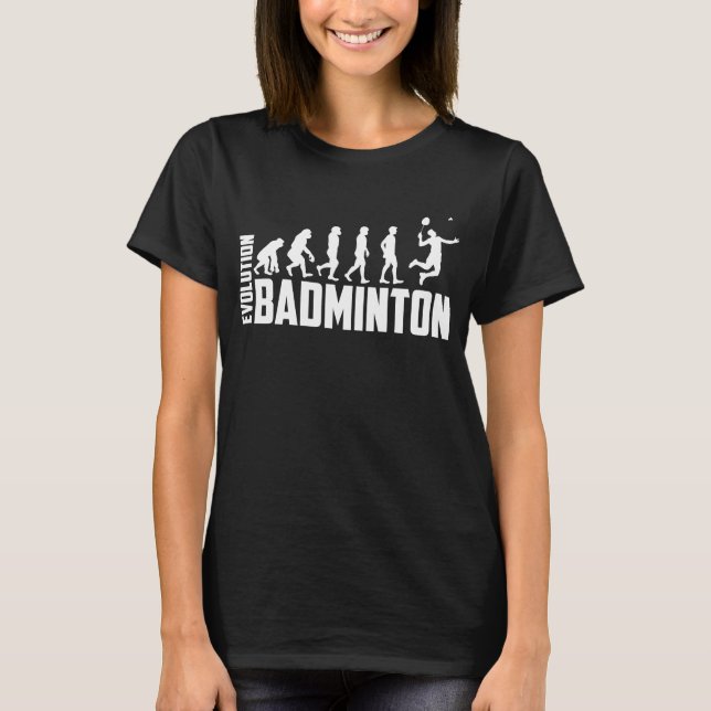 Utvecklingen av Badminton Player T Shirt (Framsida)