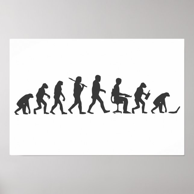 Utvecklingen av den bärbara datorn poster (Framsidan)