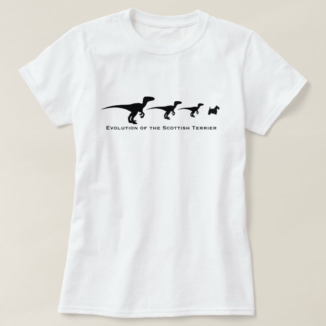 Utvecklingen av den skotska terrier t shirt (Design framsida)