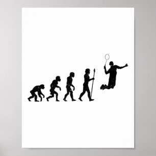 Utvecklingen av en Badminton-spelare - roligt Poster