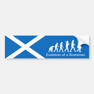 Utvecklingen av en Scotsman Car Bumper Sticker Bildekal