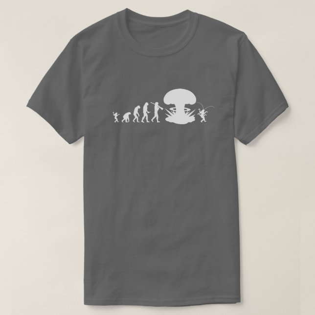 Utvecklingen av människa & kackerlacka Roligt evol Tee (Design framsida)