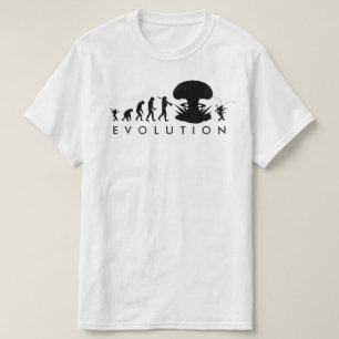 Utvecklingen av människa & kackerlacka Roligt evol Tee Shirt