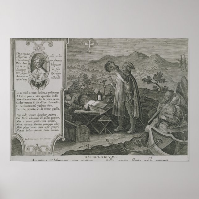 Utvecklingen av Mariners Astrolabe Poster (Framsidan)