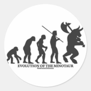 Utvecklingen av MInotaur Runt Klistermärke