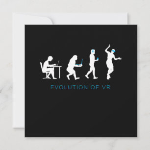 Utvecklingen av VR Virtuell Reality Gamer Gaming G Inbjudningar