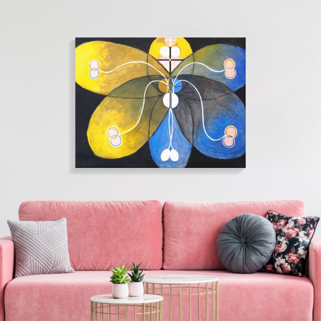 Utvecklingsnummer 9 | Hilma af Klint | Canvastryck (Insitu (Vardagsrum))