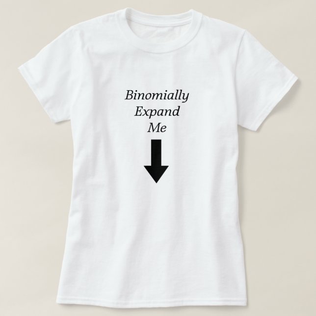 Utvidga Binomially mig T-shirt (Design framsida)