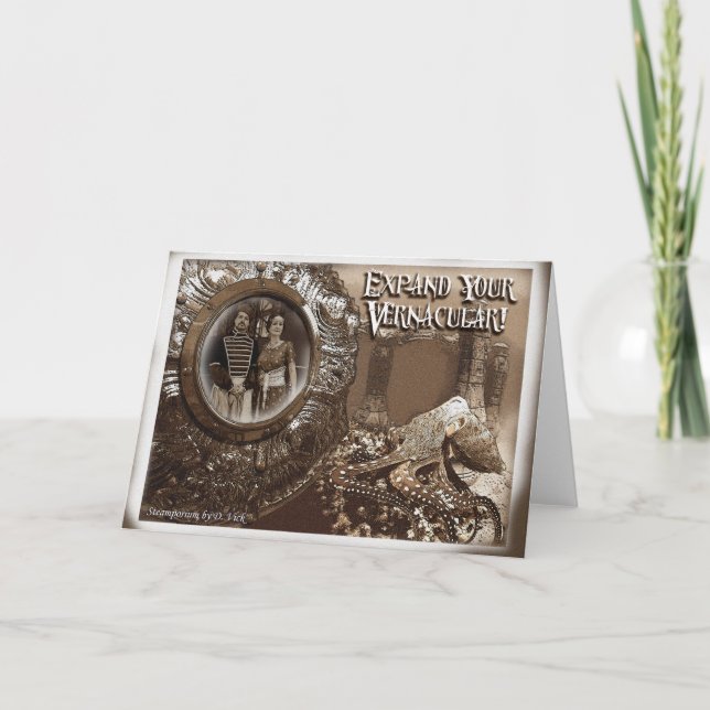 Utvidga ditt Vernacular hälsningkort Kort (Framsida)