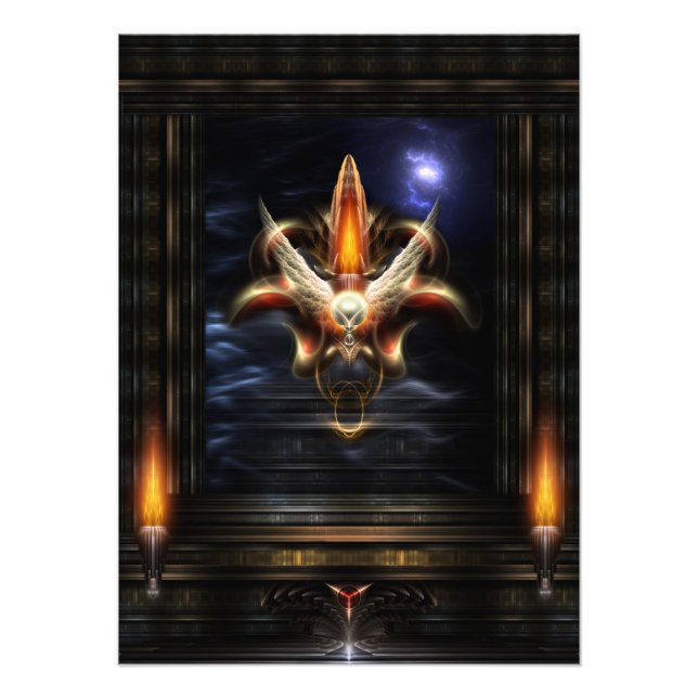 Utvidgning av foto till Akrellian Torch Fire Portr (Framsidan)