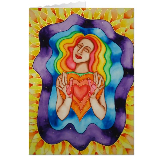 Utvidgning av kärlek hälsningskort (Framsidan)