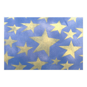 Utvidgningen av Starry Blue och Guld Photo Fototryck