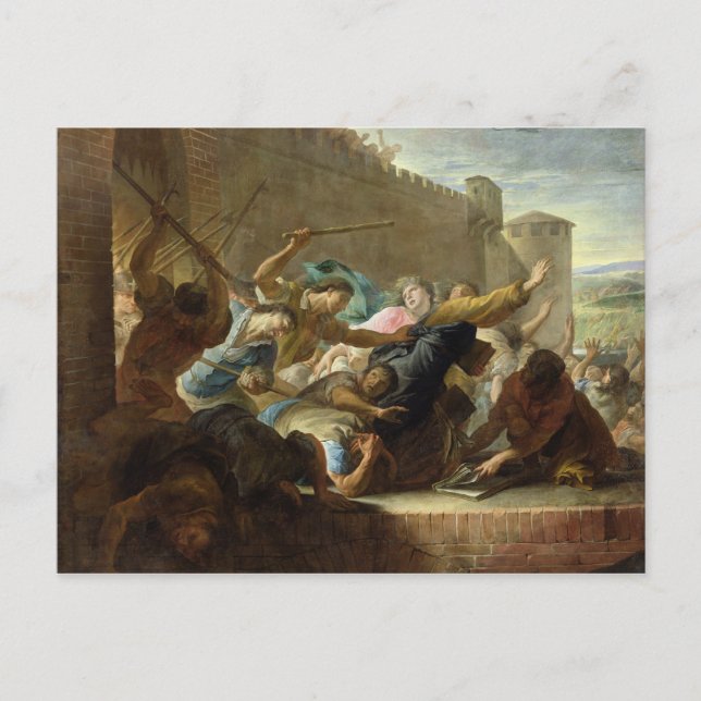 Utvisning av huguenoterna vykort (Framsida)