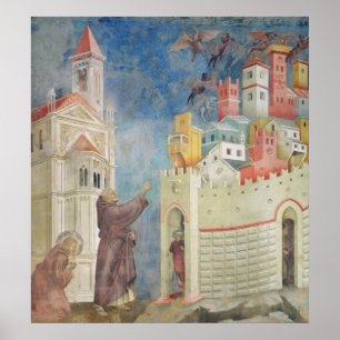 Utvisningen av Djävulen från Arezzo, 1297-99 Poster