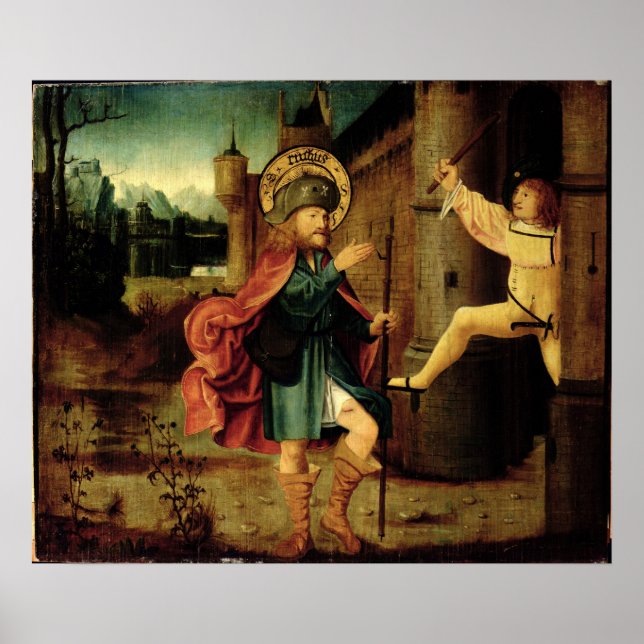 Utvisningen av Saint Roch från Rom Poster (Framsidan)