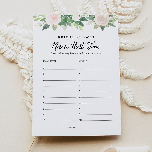 UTVON Namn som Tune Möhippa Game Inbjudningar (Skapare uppladdad)