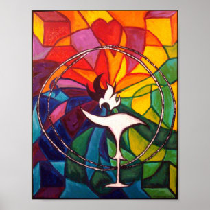 UU Chalice ART PRINT Unitarian Universalist Poster