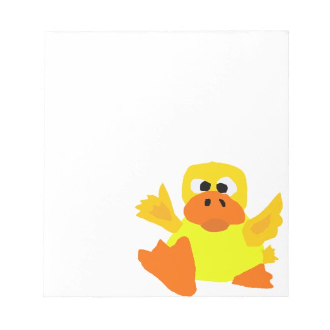 UU- Funny Anka Bigfoot Art Tecknad Anteckningsblock (Framsida)