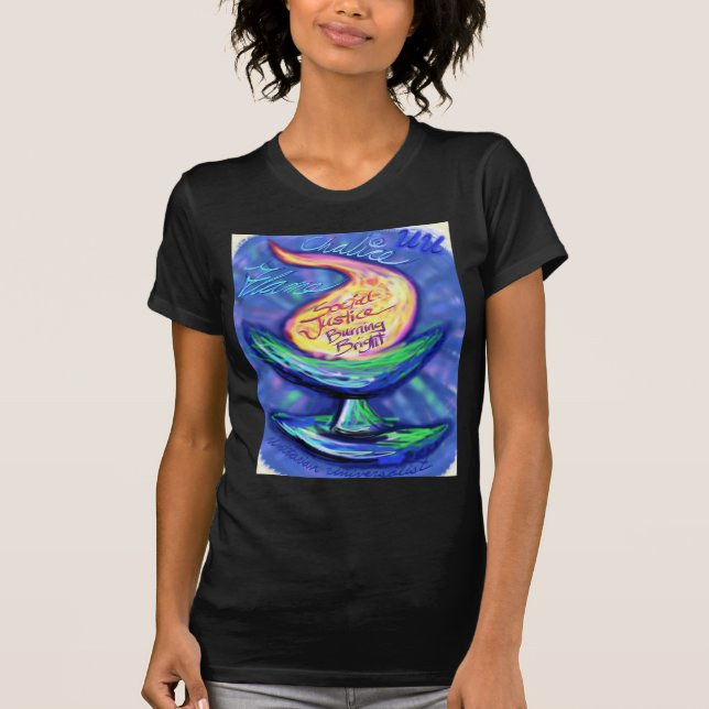 UU som flammar Chalice.jpg T Shirt (Framsida)
