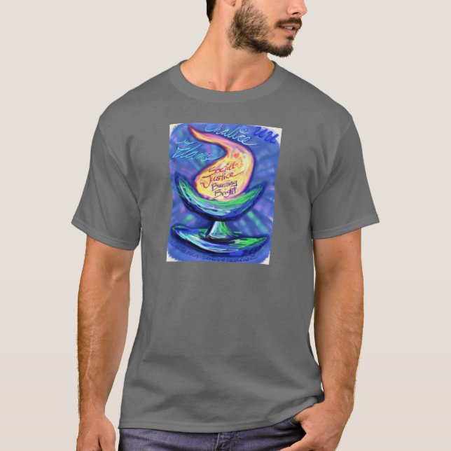 UU som flammar Chalice.jpg Tee Shirt (Framsida)