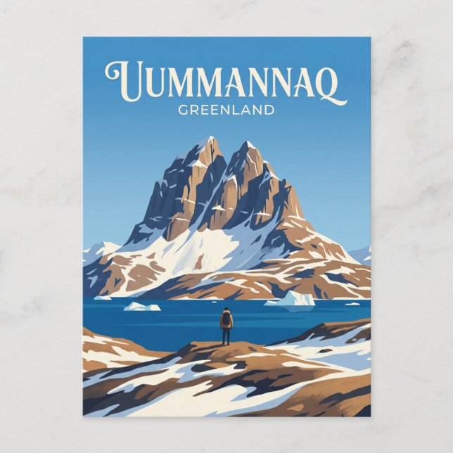Uummannaqberget Grönland Vykort (Framsida)
