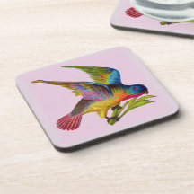 UV-färgat Victorianfågeltryck