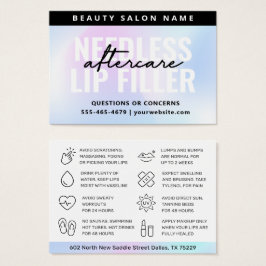 UV Gloss Holografiskt Nål Läppar Filler Care Card Visitkort