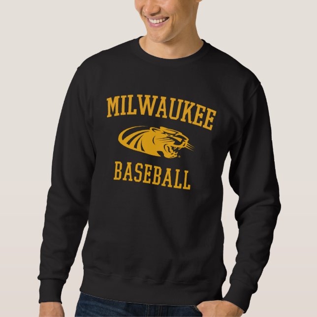 UW Milwaukee Panthers Baseboll Lång Ärmad Tröja (Framsida)