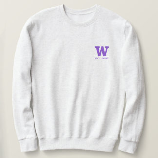 UW SSW Grått CrewnackSweatshirt | Unisex Lång Ärmad Tröja