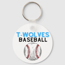 Uwharrie Timberwolves Baseboll nyckelring