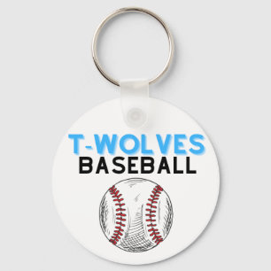 Uwharrie Timberwolves Baseboll nyckelring