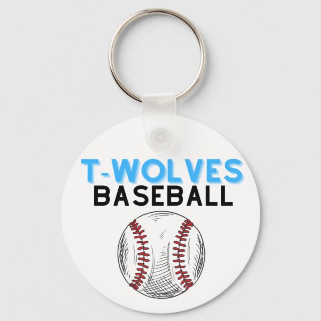 Uwharrie Timberwolves Baseboll nyckelring (Framsida)