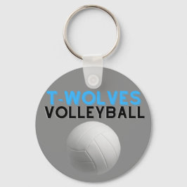 Uwharrie Timberwolves Volleyball Keychain Nyckelring