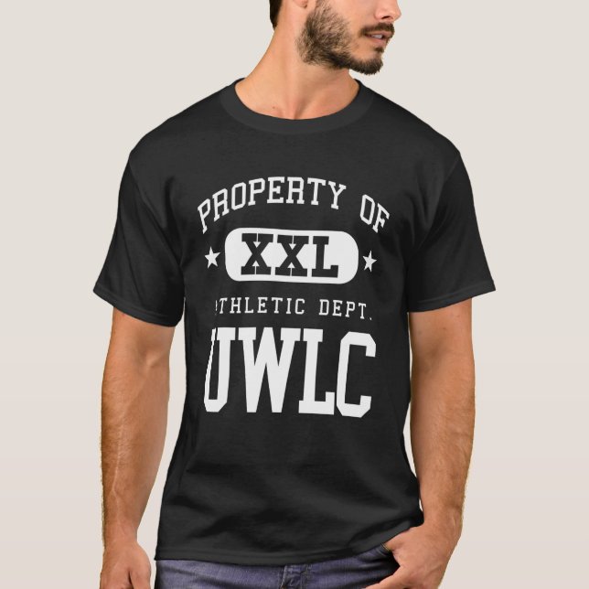 UWLC XXL Athletic School Egendom Funny T Shirt (Framsida)