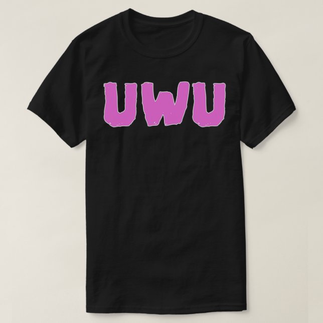 UwU Cute Hårig Owner Pullover T Shirt (Design framsida)