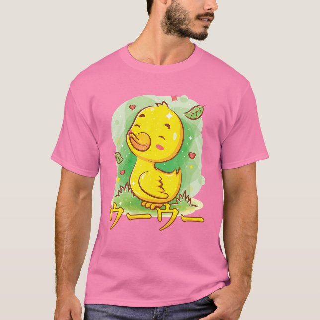Uwu - Cute Kawaii Anime Anka - Otaku Japanska Aest T Shirt (Framsida)