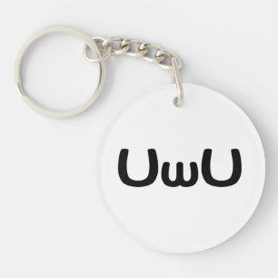 UwU Lycklig Anime Ansikte Emoticon