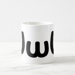 UwU Lycklig Anime Ansikte Emoticon Kaffemugg