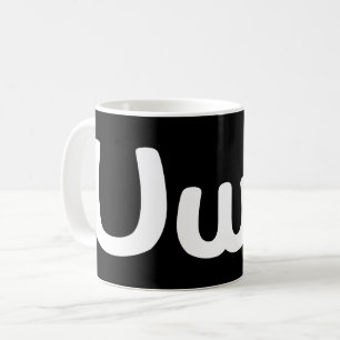 UwU Lycklig Anime Ansikte Emoticon Kaffemugg