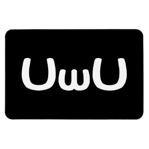 UwU Lycklig Anime Ansikte Emoticon Magnet