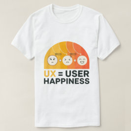 Ux är användarlycka, praktiskt UI/Ux-designerns T Shirt